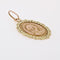 Pendentif Médaille ancienne ovale polylobée Vierge Marie 58 Facettes 6105B