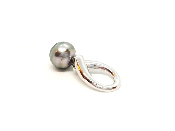 Pendentif Pendentif Or blanc Perle 58 Facettes 06587CD