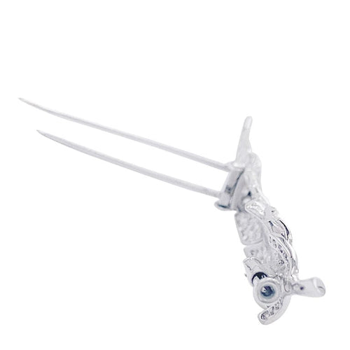 Broche Broche Boucheron, "Plume", or blanc, diamants. 58 Facettes 32705