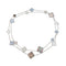 Collier Sautoir Van Cleef & Arpels, "Magic Alhambra", en or blanc, calcédoine et nacre. 58 Facettes 31454