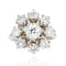 Bague 52 Bague fleur de diamants ancienne 58 Facettes 21-528