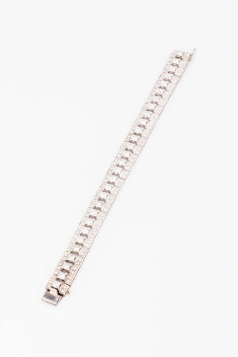 Bracelet Bracelet diamant en or gris 58 Facettes 0