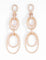 Boucles d'oreilles Boucles d'oreilles or rose multi anneaux en diamant 58 Facettes