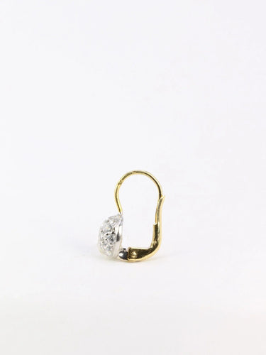 Boucles d'oreilles Dormeuses vintage en or jaune et diamants 58 Facettes 858