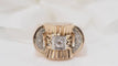 Bague Bague Tank en or jaune et diamants 58 Facettes 27144