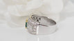Bague Bague Jonc plat émeraude diamants 58 Facettes 31498
