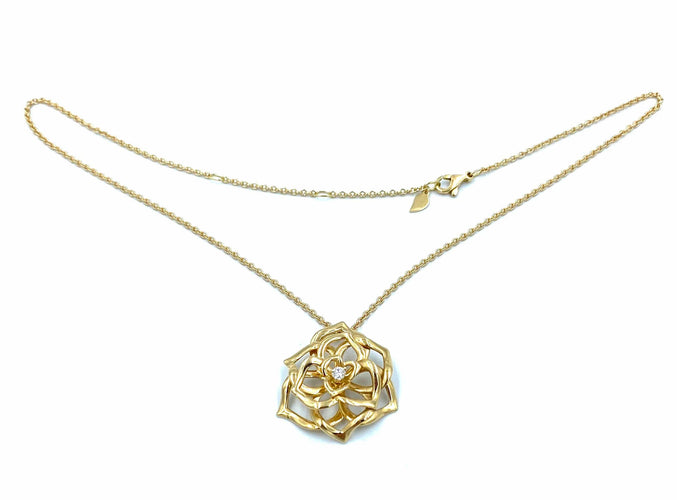 Pendentif Pendentif Piaget « Rose » or et diamant 58 Facettes