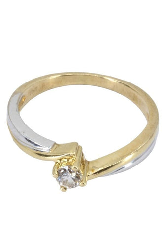 Bague 53 SOLITAIRE MODERNE DIAMANT 0.15 CARAT 58 Facettes 055891