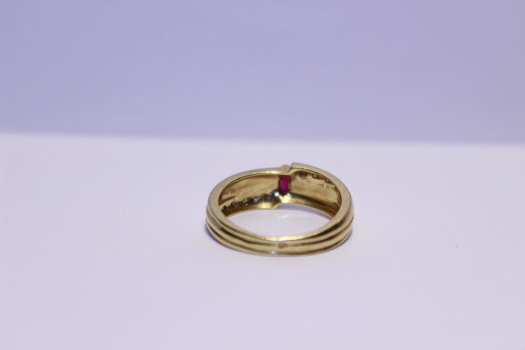 Bague 52 Bague Diamants et Rubis 58 Facettes