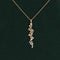 Collier Collier or jaune, diamants bruns et blancs 58 Facettes P1L14