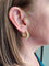 Boucles d'oreilles CRÉOLES MODERNES PERLES 58 Facettes 064421