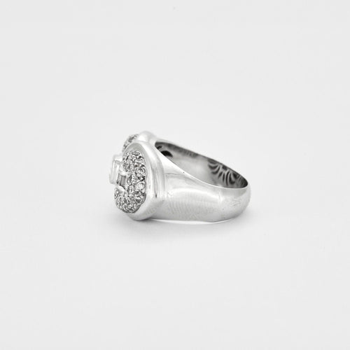 Bague 54 Bague Double motif Diamants 58 Facettes 230349