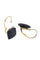 Boucles d'oreilles DORMEUSES ANCIENNES EN JAIS 58 Facettes 040411