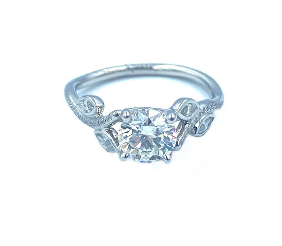 Bague 52 Solitaire De Beers platine et diamants dont 1.01GIA 58 Facettes