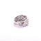 Bague Bague ajourée en or blanc, diamants 58 Facettes