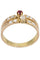 Bague BAGUE TOI ET MOI NAPOLÉON III RUBIS ET DIAMANTS 58 Facettes 053111