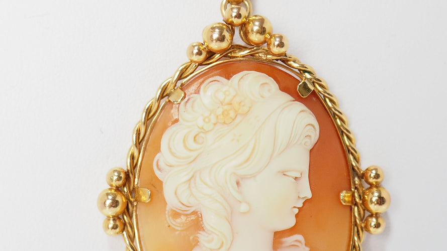 Pendentif Pendentif Important  Or Jaune Et Camée 58 Facettes 31740