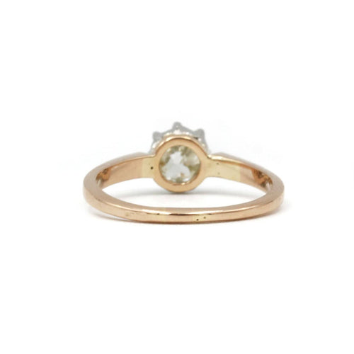 Bague 53 Solitaire Diamant taille ancienne 0.50ct 58 Facettes 220319R