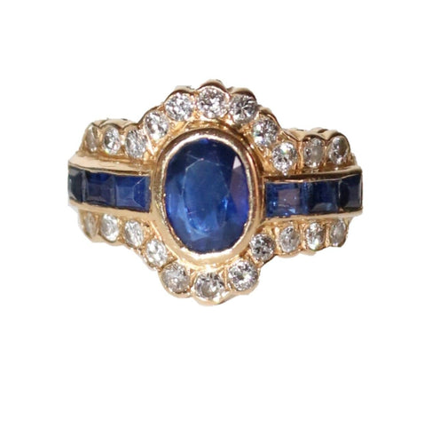 Bague 54 Bague Saphirs Et Diamants 58 Facettes 500