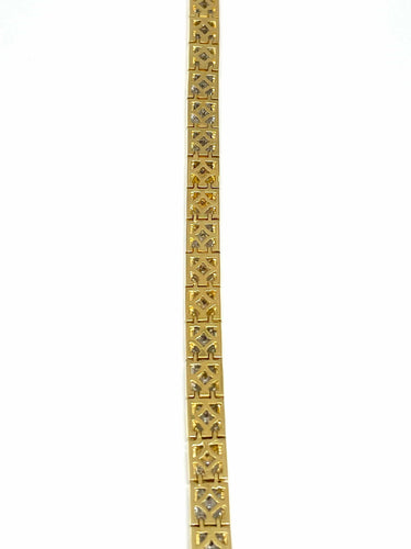 Bracelet Bracelet vintage en or jaune serti de 2,61 ct de diamants 58 Facettes