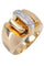 Bague Bague tank, diamants 58 Facettes 063991