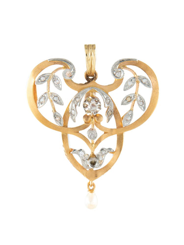 Pendentif Pendentif Or jaune Perle 1900 58 Facettes