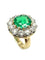 Bague Bague Or Emeraude Diamants 58 Facettes