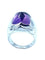 Bague BVLGARI. Bague "Pyramide" en or blanc et améthyste 58 Facettes
