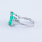 Bague 53 Bague Emeraude Diamants 58 Facettes ALGU01
