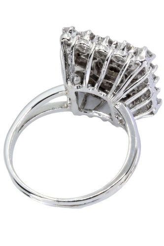 Bague BAGUE DIAMANTS ANNÉES 50' 58 Facettes 048801