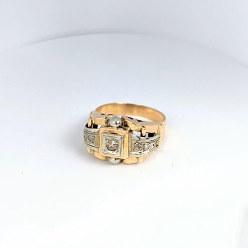 Bague Bague en or rose et diamants 58 Facettes 20086