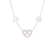 Collier collier POIRAY coeur entrelace multi 80-84 en or blanc 18k 58 Facettes 253874