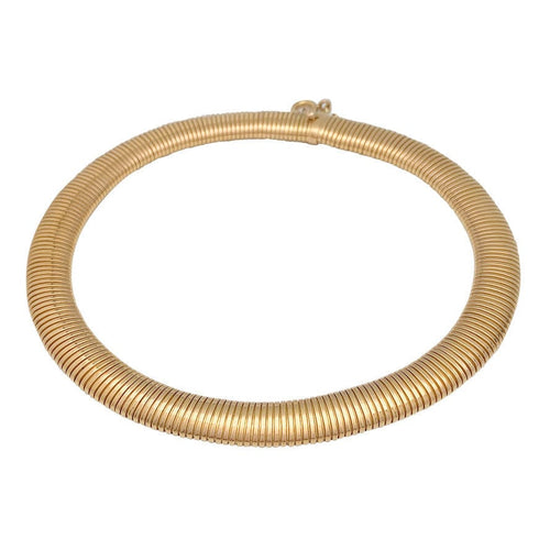 Collier Collier, "Tubogas", or rose. 58 Facettes 31378