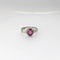 Bague Bague marguerite en or blanc diamants et rubis 58 Facettes 21254
