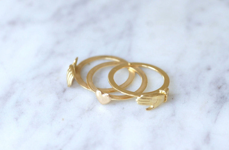 Bague Bague de Foi en or jaune 58 Facettes
