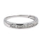 Bague 54 Bague Demi alliance Or blanc Diamant 58 Facettes 2718333CN