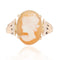 Boucles d'oreilles Parure bague et boucles d'oreilles camées 58 Facettes 18-235