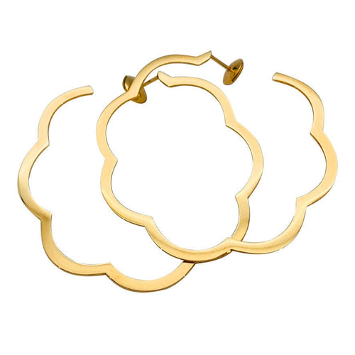 Boucles d'oreilles Boucles d'oreilles Chanel, "Profil de Camélia", or jaune. 58 Facettes 32184