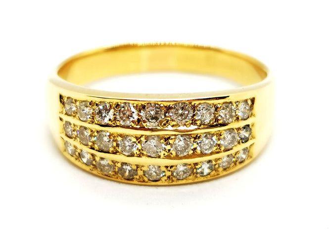 Bague 58 Bague Or jaune Diamant 58 Facettes 1132934CD