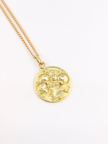 Pendentif BECKER Médaille religieuse Angelus 58 Facettes 820