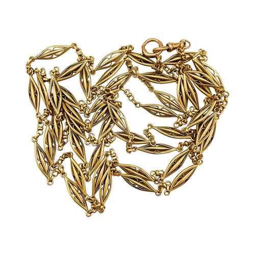 Collier Sautoir en or jaune. 58 Facettes 31039