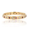 Bague 53 Alliance ancienne diamant rubis 58 Facettes 21-229B
