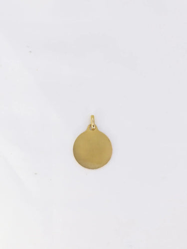 Pendentif Médaille Amour Augis "L'originale" Or jaune "Plus qu’hier moins que demain" 58 Facettes J242