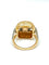 Bague Bague en or jaune diamants taille ancienne et perle 58 Facettes