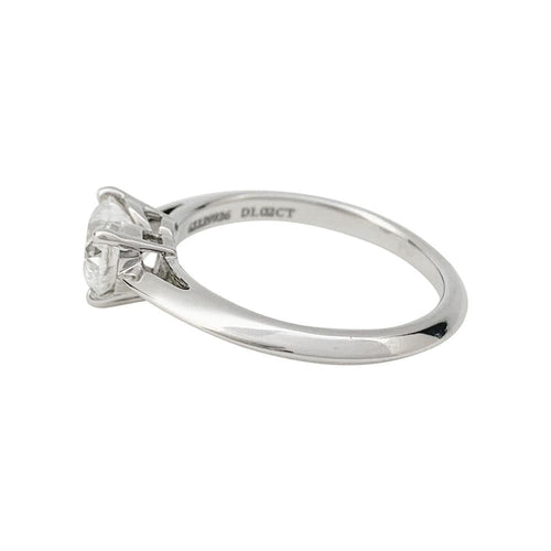 Bague 51 Bague Tiffany & Co. en platine et diamant 1,02 ct. 58 Facettes 31709
