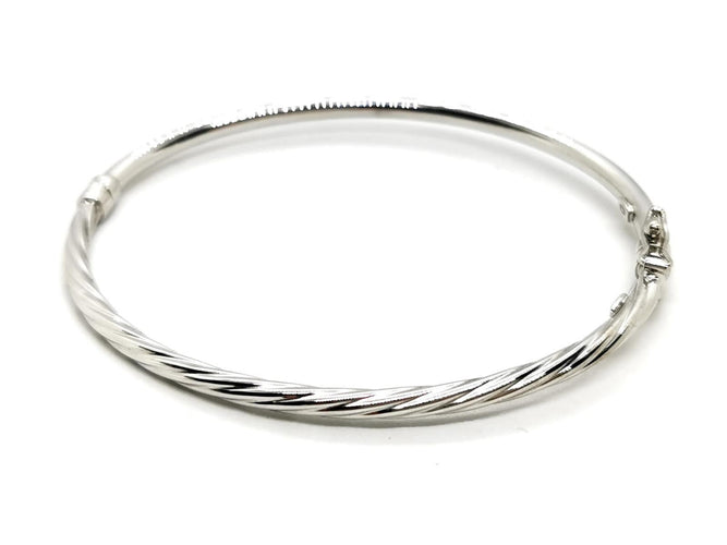Bracelet Bracelet Jonc Or blanc 58 Facettes 1899524CN