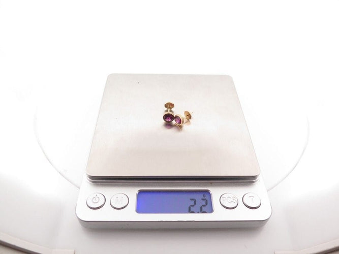 Boucles d'oreilles boucles d'oreilles POIRAY puces lolita rhodolite or 18k 58 Facettes 255878