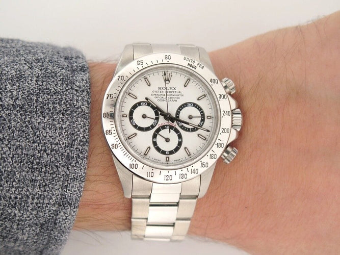 Montre vintage montre ROLEX daytona zenith tritium 40mm acier 58 Facettes 254963