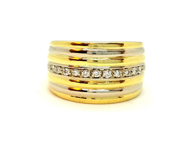 Bague 55 Bague Or jaune Diamant 58 Facettes 900284CN