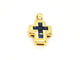 Pendentif Pendentif Croix Or jaune Saphir 58 Facettes 06569CD